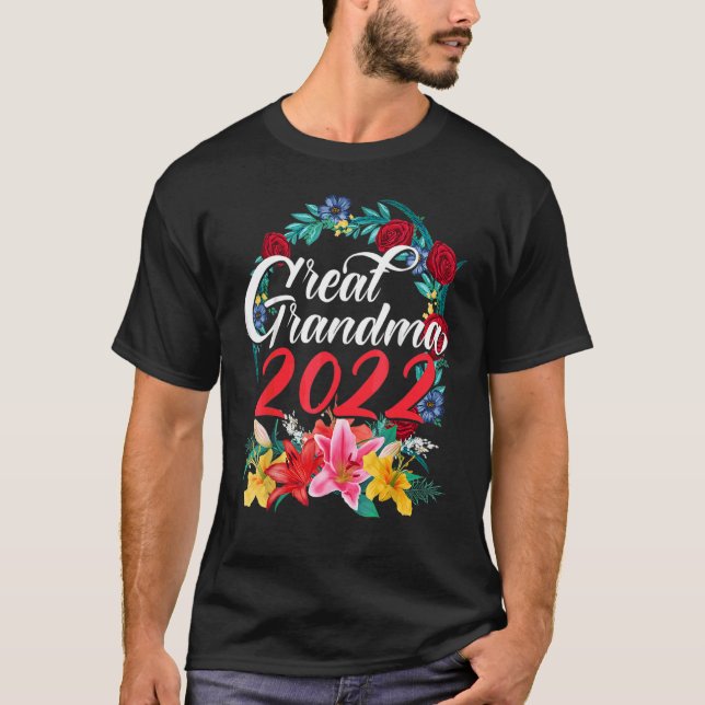 Promoted To Great Grandma New Nana Grammy To Be Gi T-Shirt (Front)