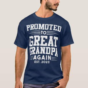 Promoted To Great Grandpa Again 2023 Pregnancy Ann T-Shirt