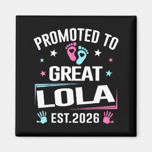 Promoted To Great Lola Est 2026 Pregnancy Announce Magnet