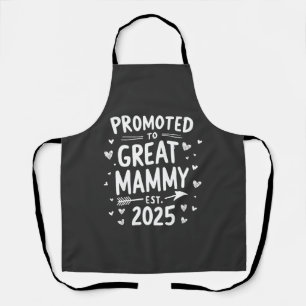Promoted to Great Mammy Est. 2025 Mothers Day  Apron