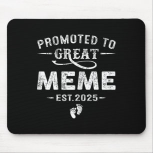 Promoted To Great Meme Est 2025 Pregnancy Announce Mouse Mat