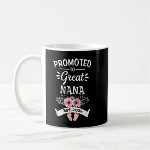 Promoted to Great Nana Est 2022 Costume Cute  Coffee Mug