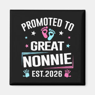 Promoted To Great Nonnie Est 2026 Pregnancy Announ Magnet