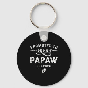 Promoted To Great Papaw Est 2026 Pregnancy Announc Key Ring
