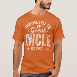 Promoted To Great Uncle 2022 Vintage Father Day Ne T-Shirt