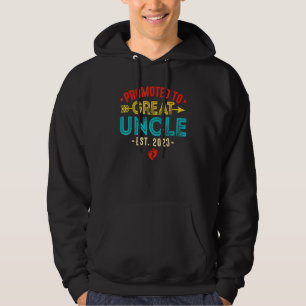 Promoted To Great Uncle 2023 Baby Reveal Father's  Hoodie