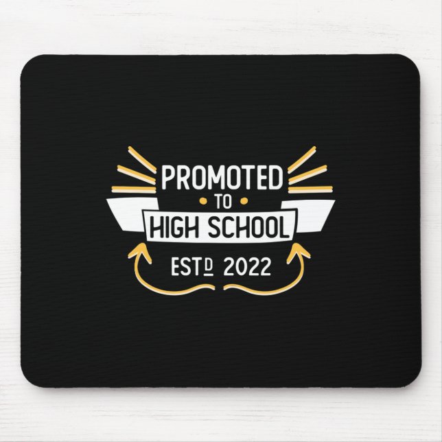 Promoted To High School Graduation 2026 Funny Stud Mouse Mat (Front)