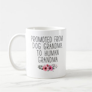 Promoted To Human Grandma From Dog Grandma Funny Coffee Mug