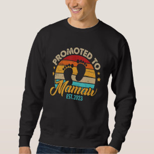 Promoted To Mamaw 2023 Mother's Day First Time Mum Sweatshirt