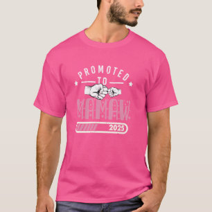 Promoted to Mamaw 2025 Gifts Pregnancy Announcemen T-Shirt