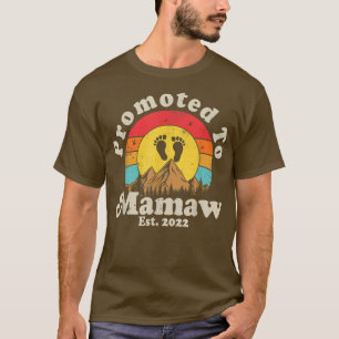 Promoted to Mamaw Est 2022 Women Vintage First Tim T-Shirt