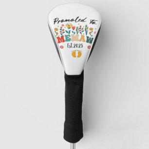 Promoted to Memaw est. 2025: A Special Year for a  Golf Head Cover