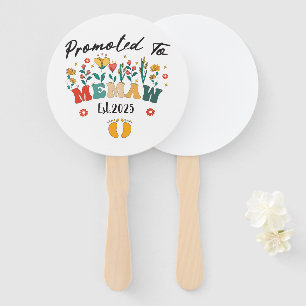 Promoted to Memaw est. 2025: A Special Year for a Hand Fan