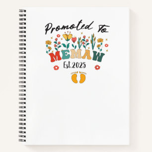 Promoted to Memaw est. 2025: A Special Year for a  Notebook