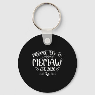 Promoted to memaw est 2026 first time mom mother's key ring