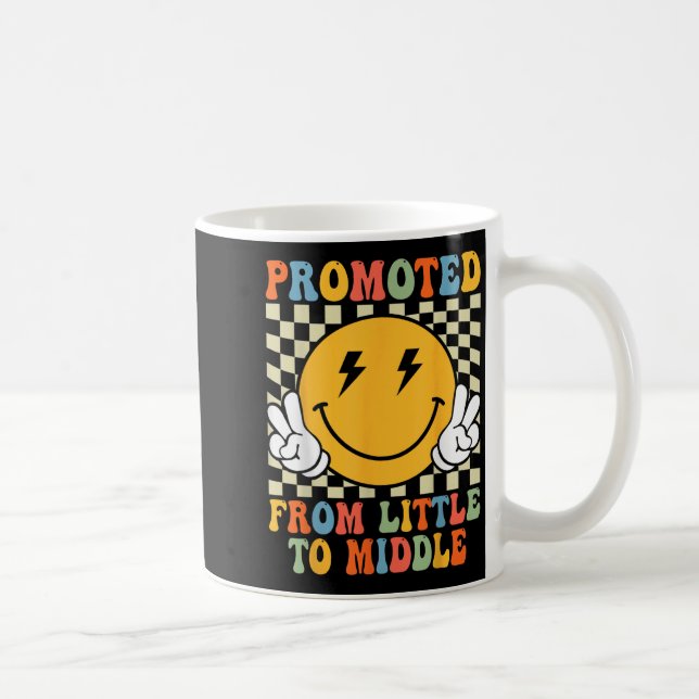 Promoted To Middle Brother Sister Toddler Baby Ann Coffee Mug (Right)