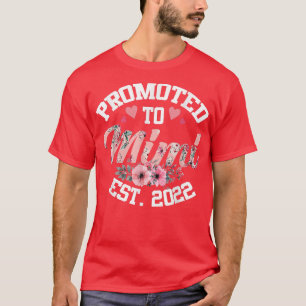 Promoted to Mimi Est 2022 Mothers Day New Grandma T-Shirt