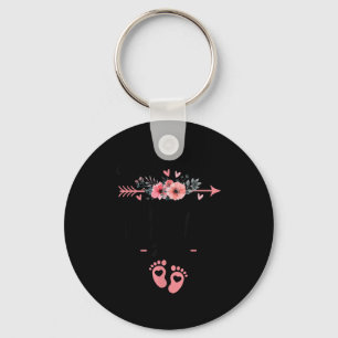 Promoted To Mimi Est 2026 Floral Key Ring
