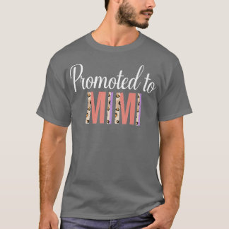 Promoted To Mimi Pregnancy Announcement Leopard  T-Shirt