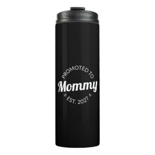 Promoted To Mommy Est 2027 New Mom Announcement I Thermal Tumbler