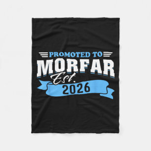 Promoted to Morfar Est 2026 New Grandpa to Be 26 Fleece Blanket