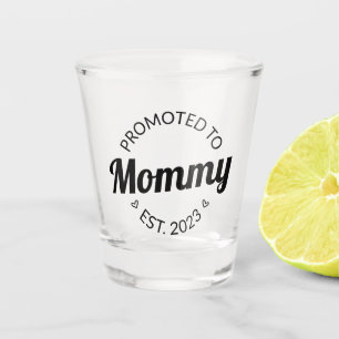 Promoted To Mummy Est. 2023 I Shot Glass