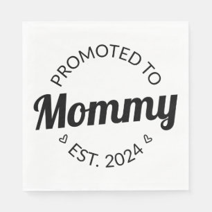Promoted To Mummy Est. 2024 I Napkin