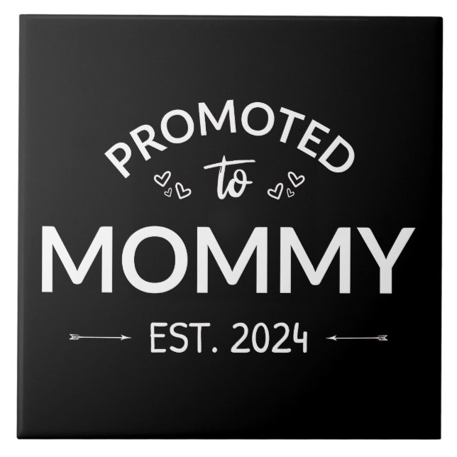 Promoted To Mummy Est. 2024 II Tile (Front)