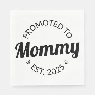 Promoted To Mummy Est. 2025 I Napkin
