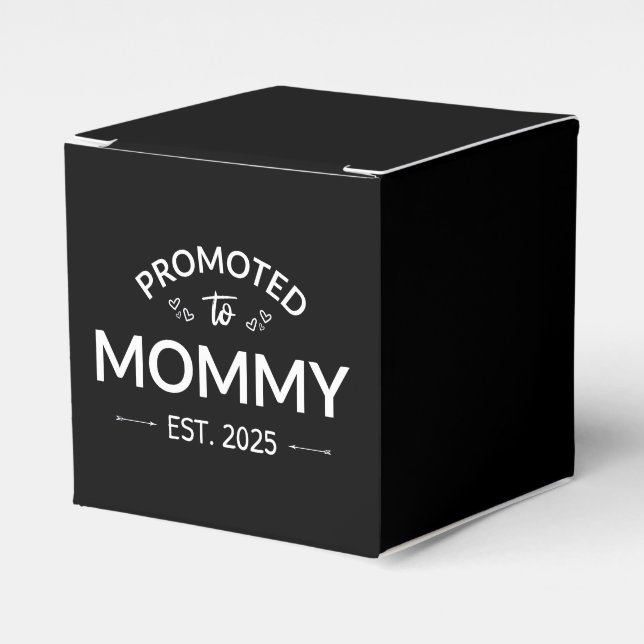 Promoted To Mummy Est. 2025 II Favour Box (Front Side)