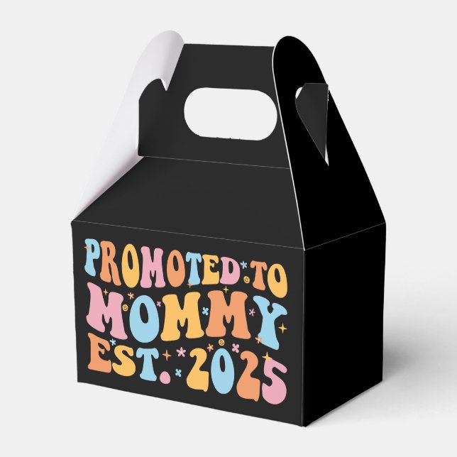 Promoted To Mummy Est. 2025 III Favour Box (Front Side)