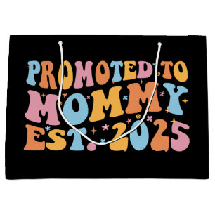 Promoted To Mummy Est. 2025 III Large Gift Bag