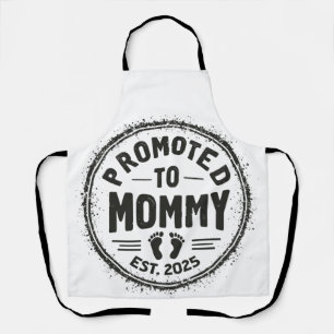 Promoted to Mummy Est. 2025 Pregnancy Announcement Apron