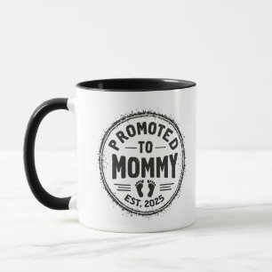 Promoted to Mummy Est. 2025 Pregnancy Announcement Mug