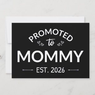 Promoted To Mummy Est. 2026 II Invitation