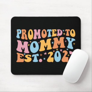 Promoted To Mummy Est 2027 New Mum Announcement Mouse Mat