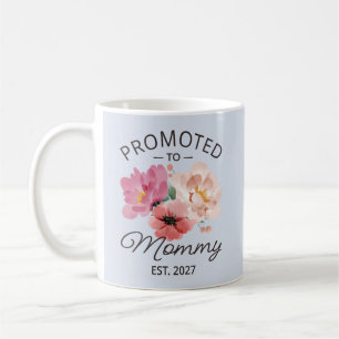 Promoted To Mummy Est 2027 New Mum Announcement VI Coffee Mug