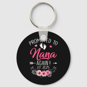 Promoted To Nana Again Est 2025 Mothers Day Key Ring
