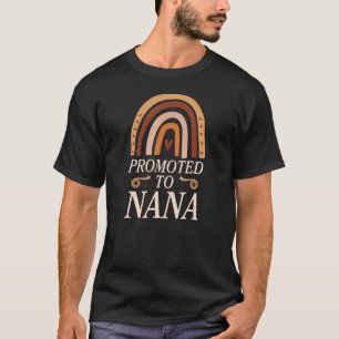 Promoted To Nana Bohemian Rainbow Pregnancy Announ T-Shirt