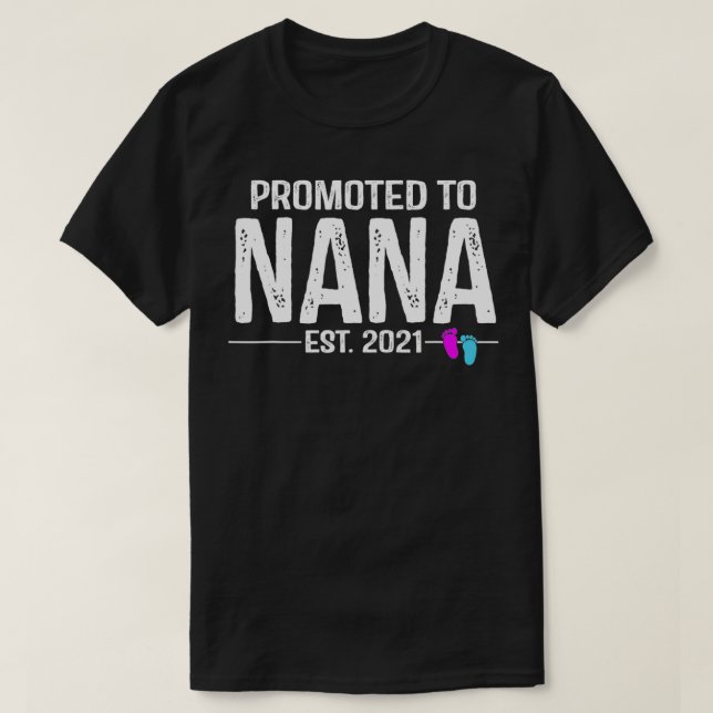 Promoted To Nana Est T-Shirt (Design Front)