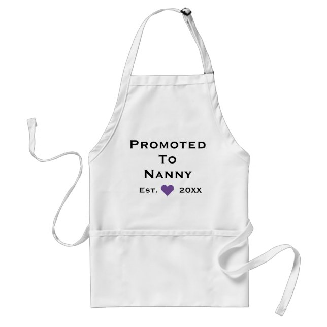Promoted To Nanny Standard Apron (Front)