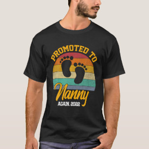 Promoted To Nanny Vintage Mother's Day Funny T-Shirt