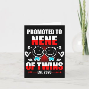 Promoted to nene of twins 2026 mum pregnancy card