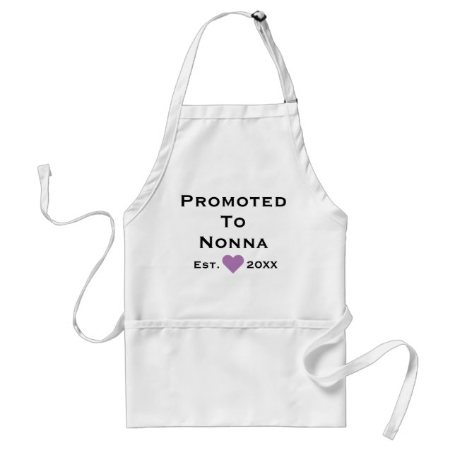 Promoted To Nonna Adult Apron (Front)