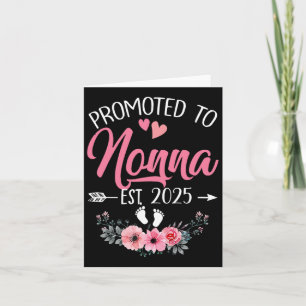 Promoted To Nonna Est 2025 Mothers Day First Time  Card