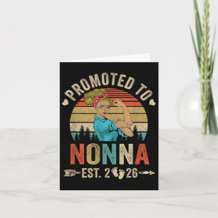 Promoted To Nonna Est 2026 Retro First Time Nonna  Card