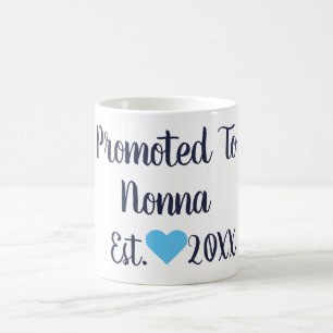 Promoted To Nonna Navy & Bright Blue Mug