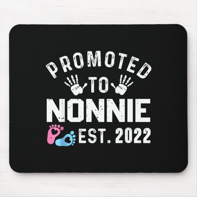 Promoted To Nonnie Est 2022 Funny New Nonnie  Mouse Mat (Front)