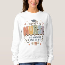 Promoted To Nurse Retro Groovy Graduation Pastel
