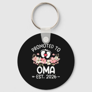 Promoted To Oma 2026 First Time Floral New Oma  Key Ring